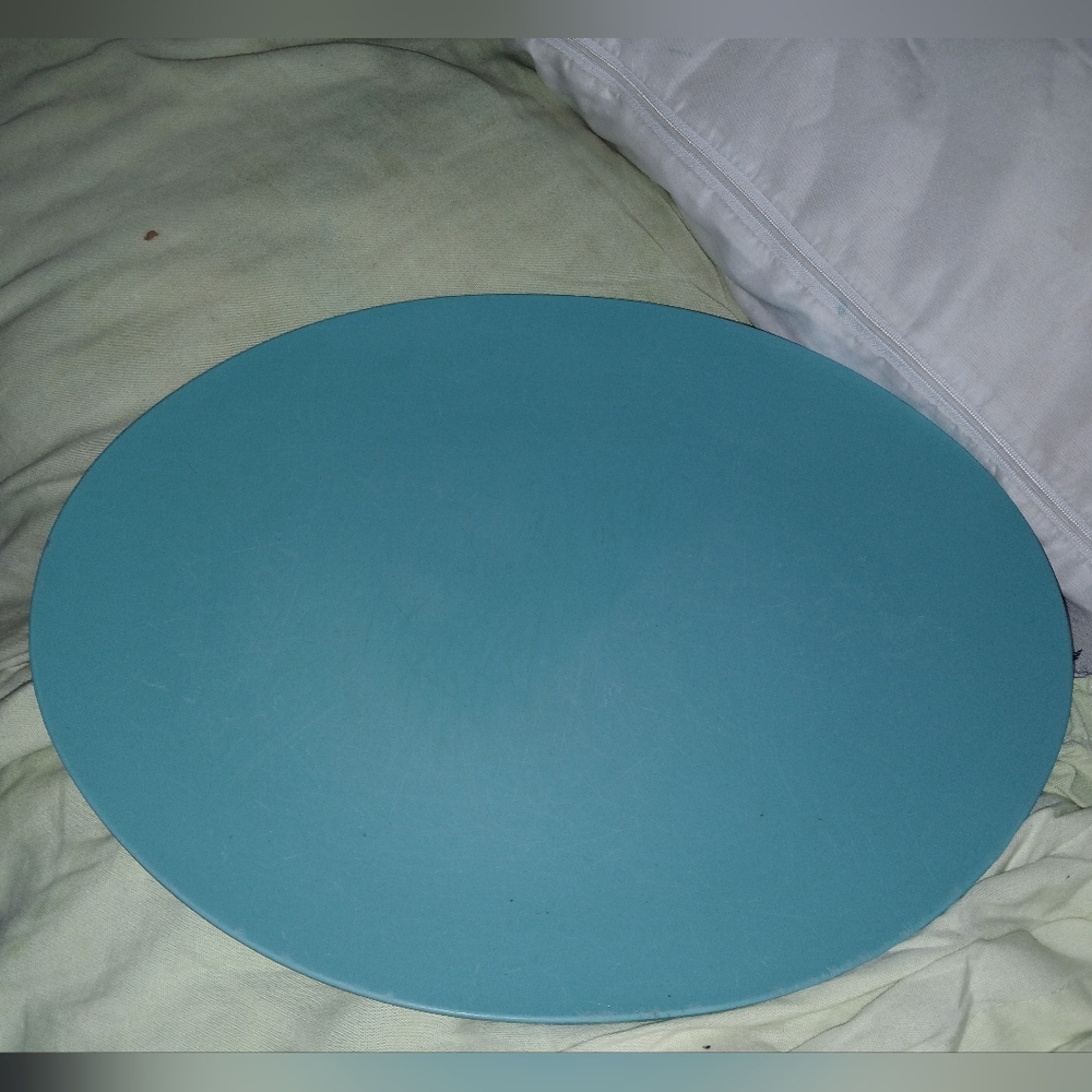 Turquoise 1950s Large Melamine Serving Platter